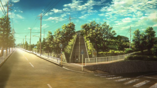 West side long stairs of Hakodate-yama